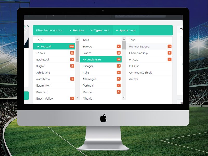 Filtres de recherche