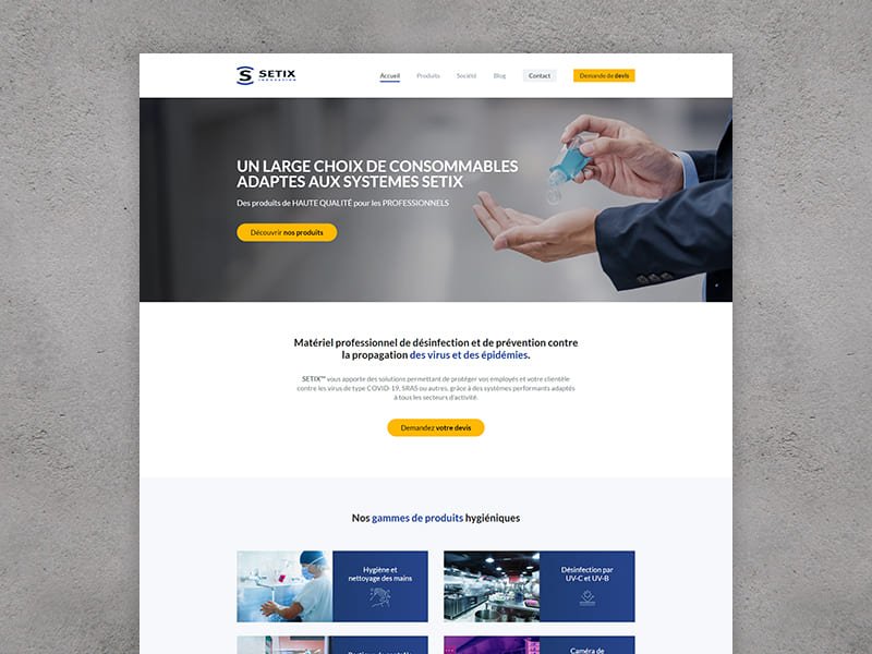 Création du site Setix