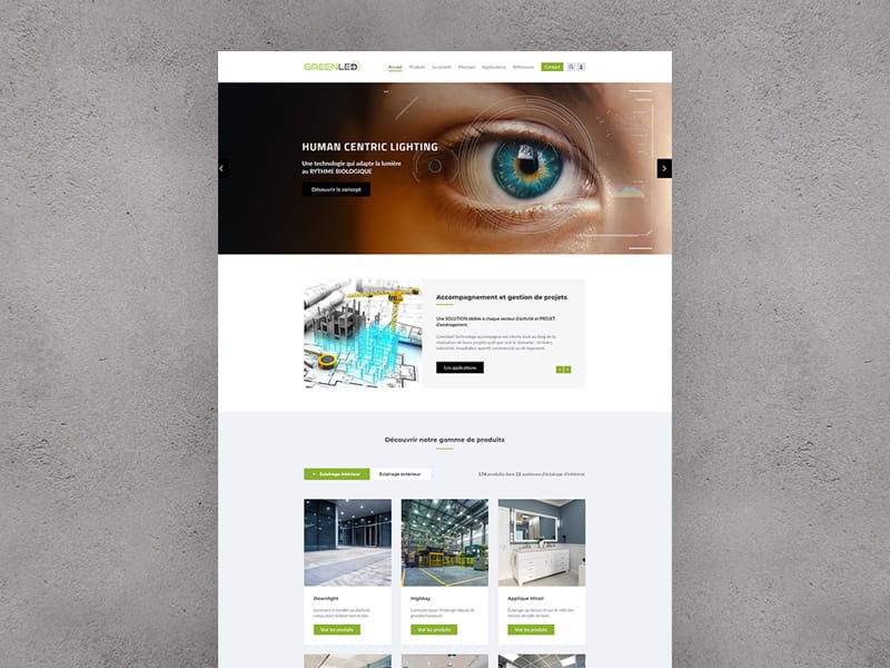 Création du site Greenled près de Lyon