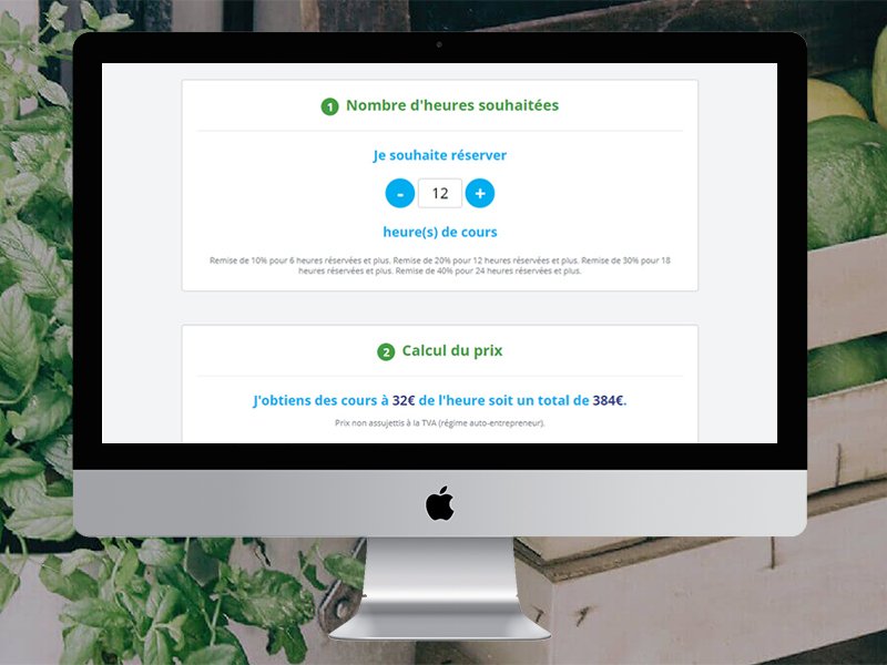 Formulaire de réservation et paiement