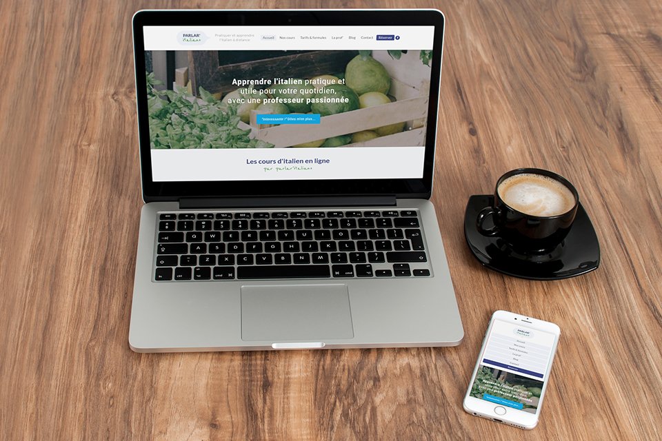 Site vitrine Parlar'italiano